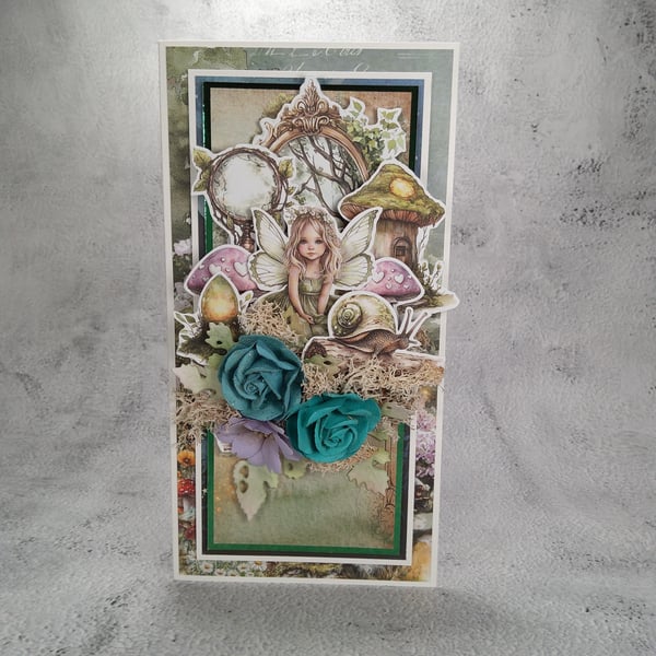 Woodland Fairy Handmade Card (C)