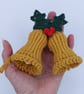 Macrame Christmas Bells, hanging bell decoration - Image 6