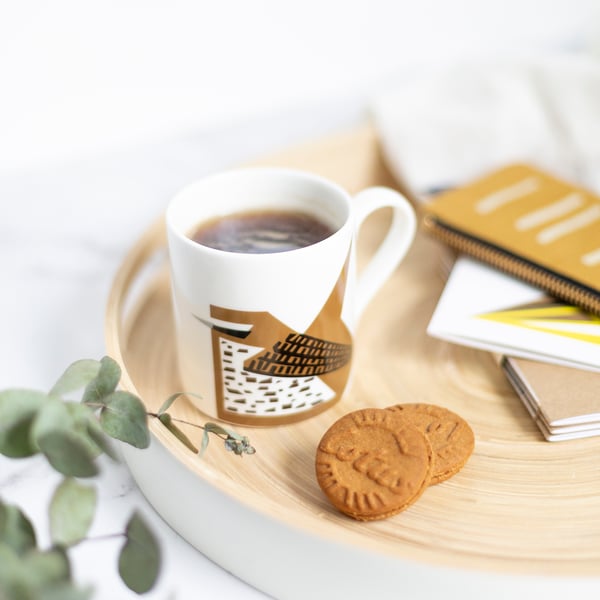 Bird Print Coffee Mug - Wren Small Mug