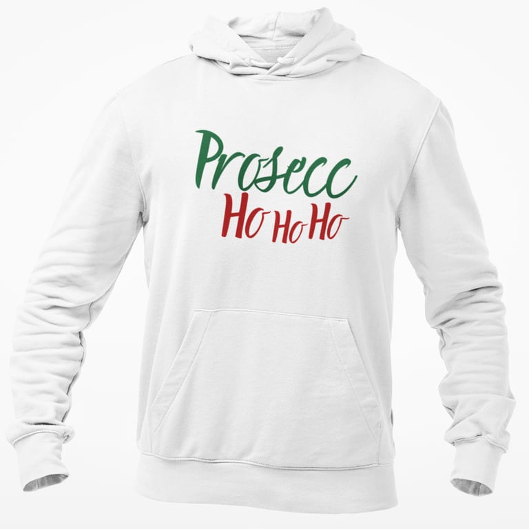 Prosecc HO HO HO Funny Novelty Christmas HOODIE xmas  gift