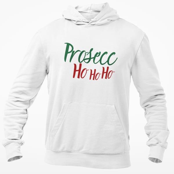 Prosecc HO HO HO Funny Novelty Christmas HOODIE xmas  gift