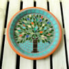 Summer Jewel Tree Mosaic Garden Bird Bath