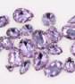 (S34S light purple) 50 Pcs, Mixed Sizes & Shapes Silver Base Sew On Rhinestones