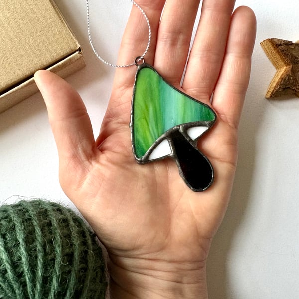 Stained glass mushroom, Christmas stocking fillers