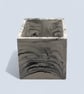 Plant Pot Cube - Unique White with Black Marbling Square Planter - Image 8