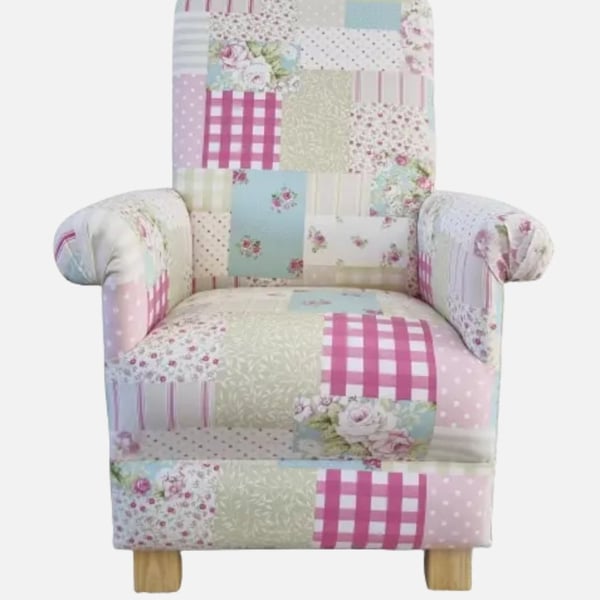 Pink cheap check chair
