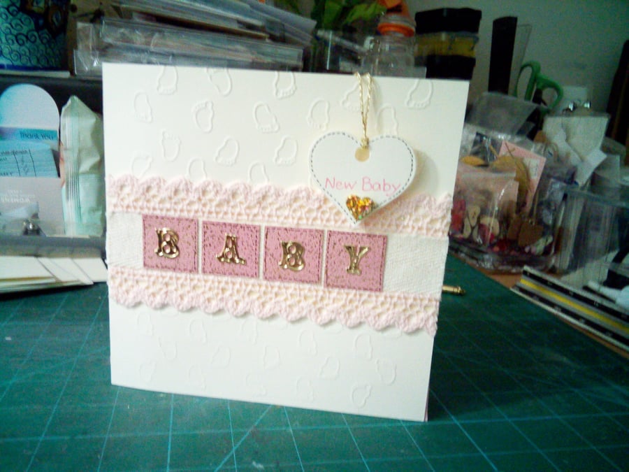 New baby girl card