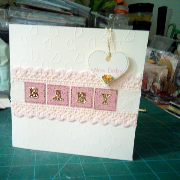 New baby girl card