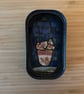 Mini mosaic in sardine tin