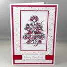 A6 festive afternoon tea Christmas card