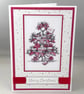 A6 festive afternoon tea Christmas card