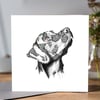 Black Labrador Greeting card 