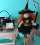 Orange Witch Doll Hanging Decoration, Witch Core, Halloween Decoration - Image 3