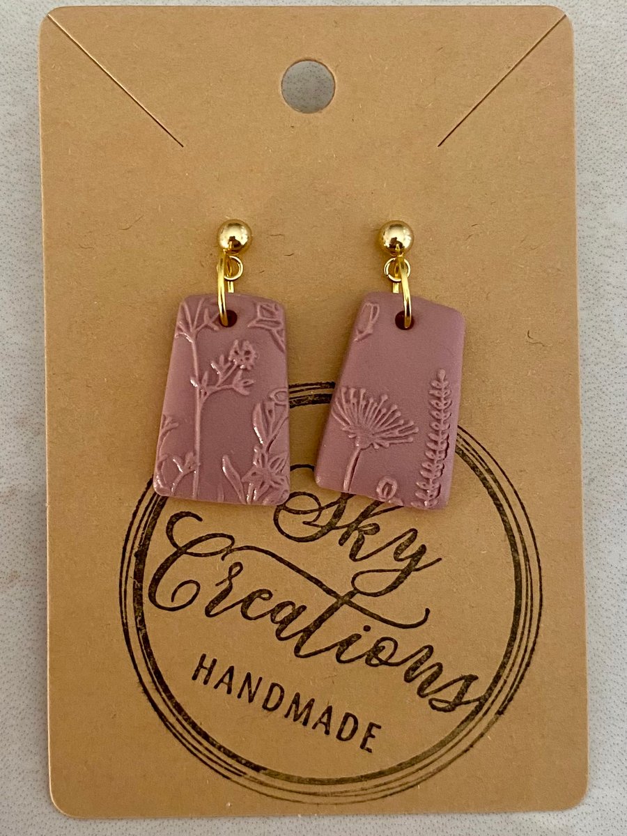 Ref: 2506 Handmade polymer clay earrings (includes FREE UK postage)