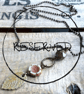 RESERVED FOR SALLY - Rustic Leaf Necklace. Artisan Ceramic Stacking Necklace - Image 1