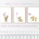 Elephant Nursery Wall Art - SET OF 3