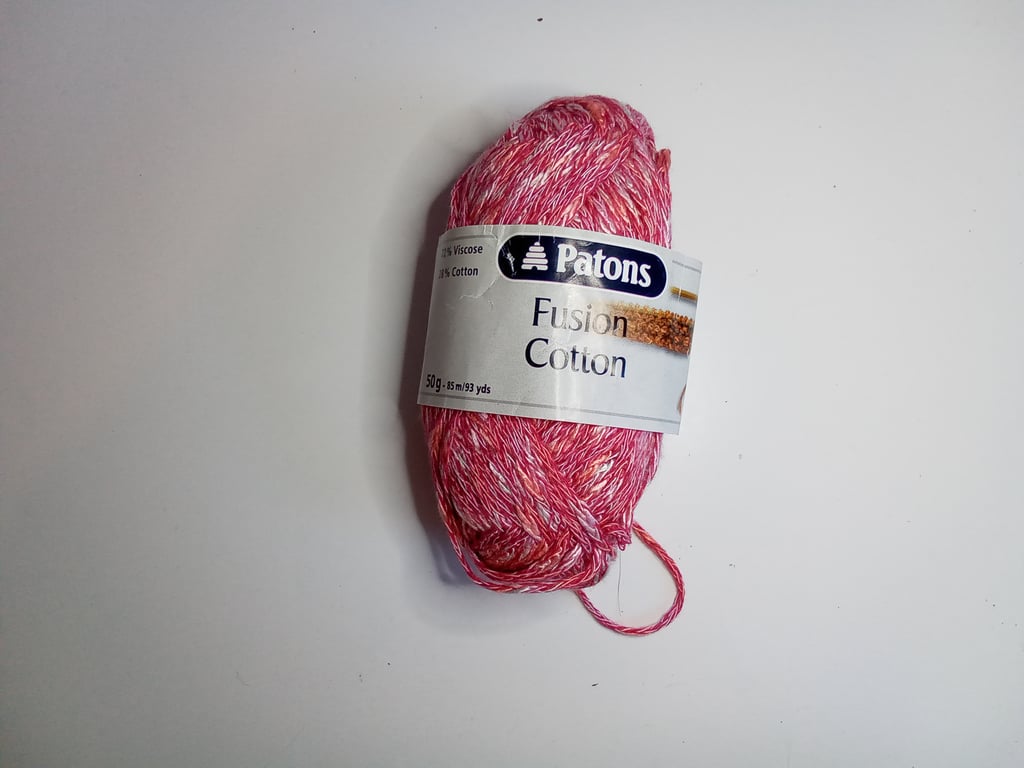 Patons Fusion Cotton, pink,  11 x 50g balls, Viscose cotton yarn