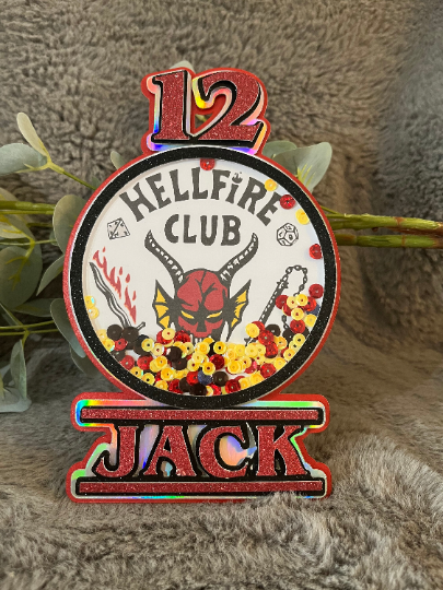 Personalised Cake Topper. Stranger Things Inspired. 