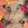 Wire Poppy Seed Heads