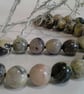 Serpentine  & Agate Sterling Silver Necklace - Image 3