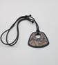 Translucent Polymer Clay Pendant Necklace, Abstract Artisan Statement Jewellery