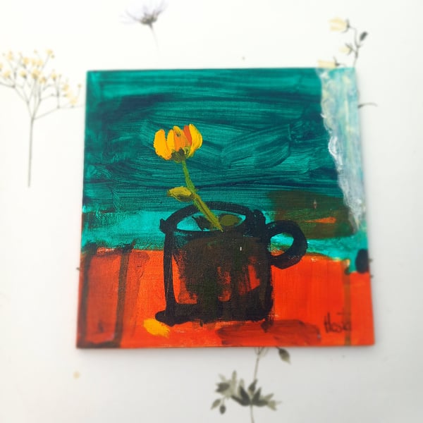 'Lone flower'  contemporary still life