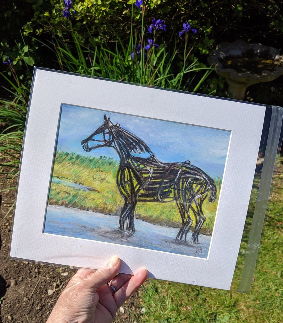 Lifeboat Horse sculpture at Wells next the sea