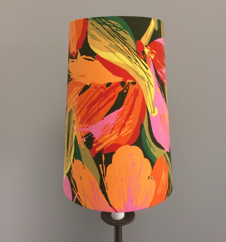 Pink deals vintage lampshade