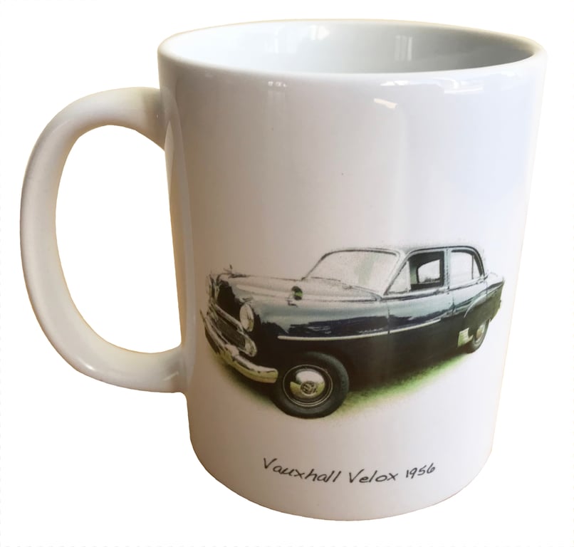 Vauxhall Velox 1956 - 11oz Ceramic Mug for Classic 1950s-60s Car Fan