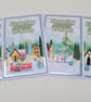 Mini Christmas Cards Set - Non Religious - From Our Home to Yours Festive Wishes - Image 5