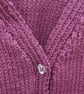 Hand knitted baby girls v neck cardigan - Image 4