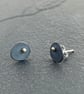 Gold dot studs, oxidised oval studs, pebble studs, Stone Age studs, oval studs,  - Image 8