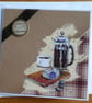 Cafetiere, Coffee and Watch Card - Birthday, Father's Day, Retirement - Image 1