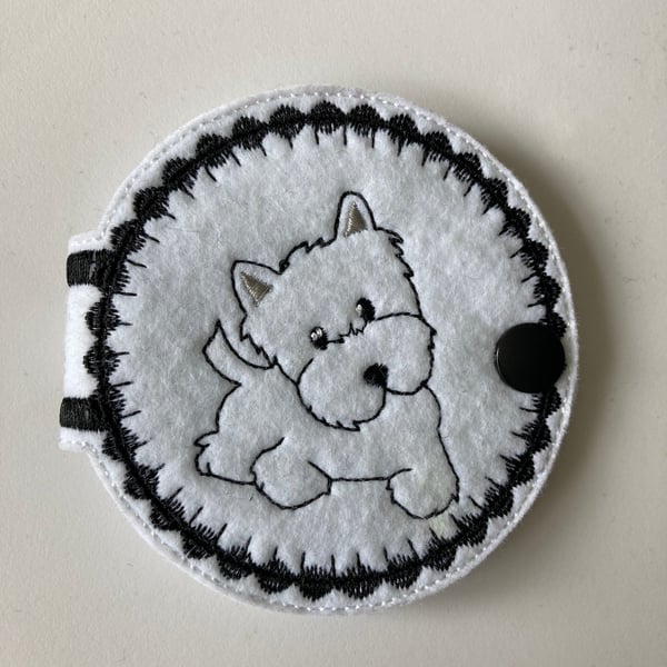 868. Westie needle case.