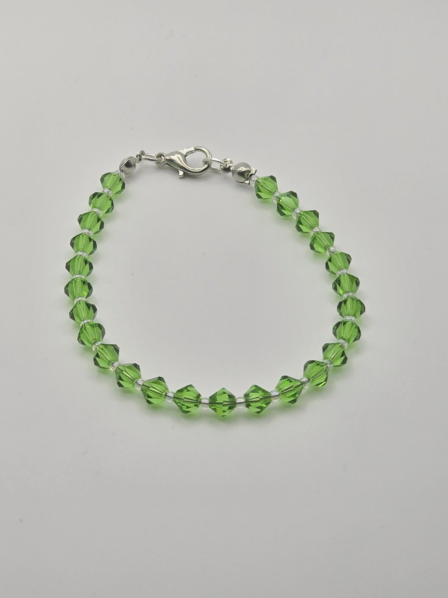 Preciosa Crystal Bracelet - Peridot