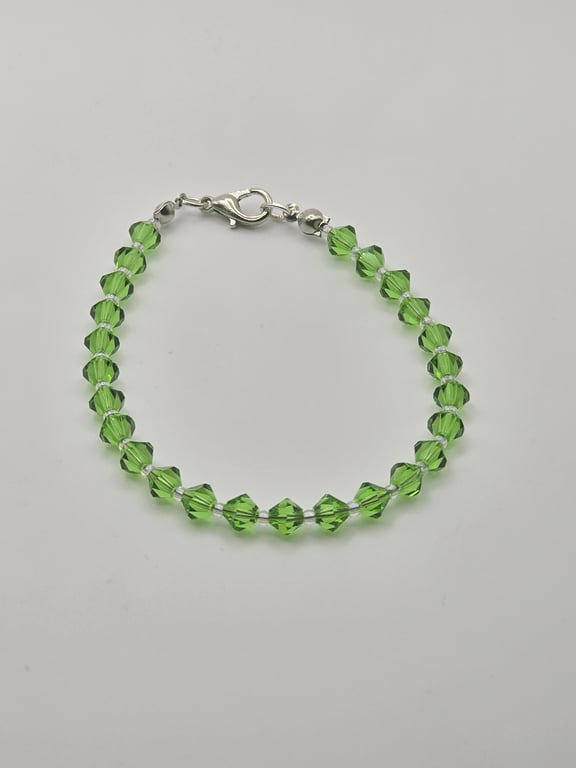 Preciosa Crystal Bracelet - Peridot