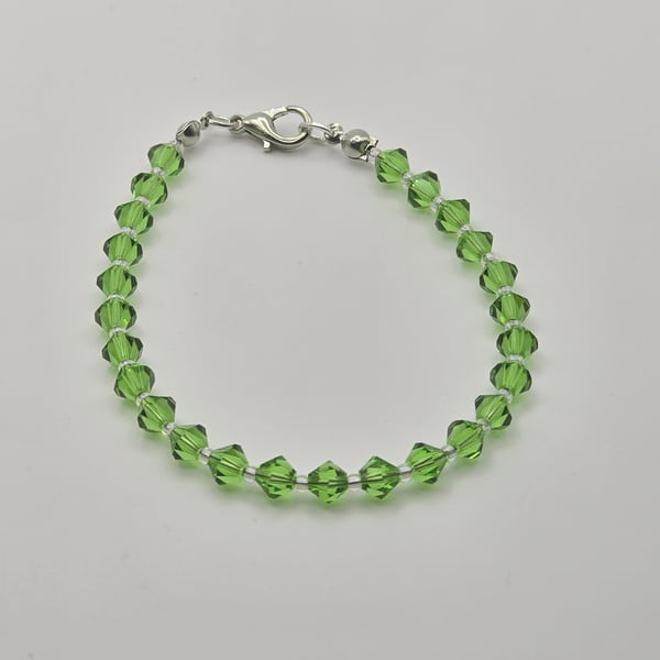 Preciosa Crystal Bracelet - Peridot