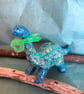 Decopatched paper mache baby brontosaurus