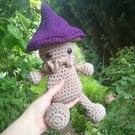 Amigurumi Crochet Mushroom Sprite "Wizard Cap" 
