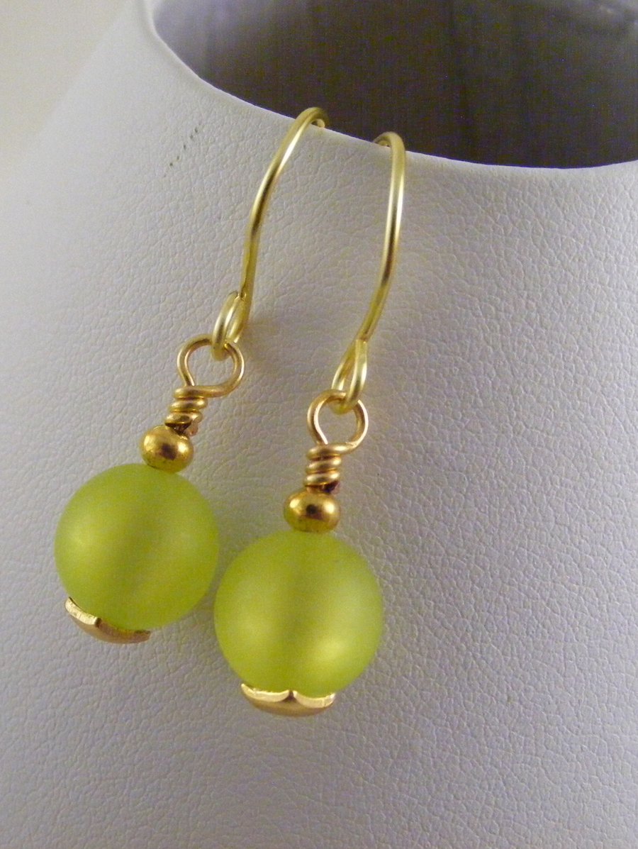 Seconds Sunday Lime Green Earrings