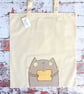 Custard Cream Biscuit Kitty, Canvas Bag - Image 1