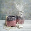 Polka dot and Snowflake Contemporary Storage Baskets