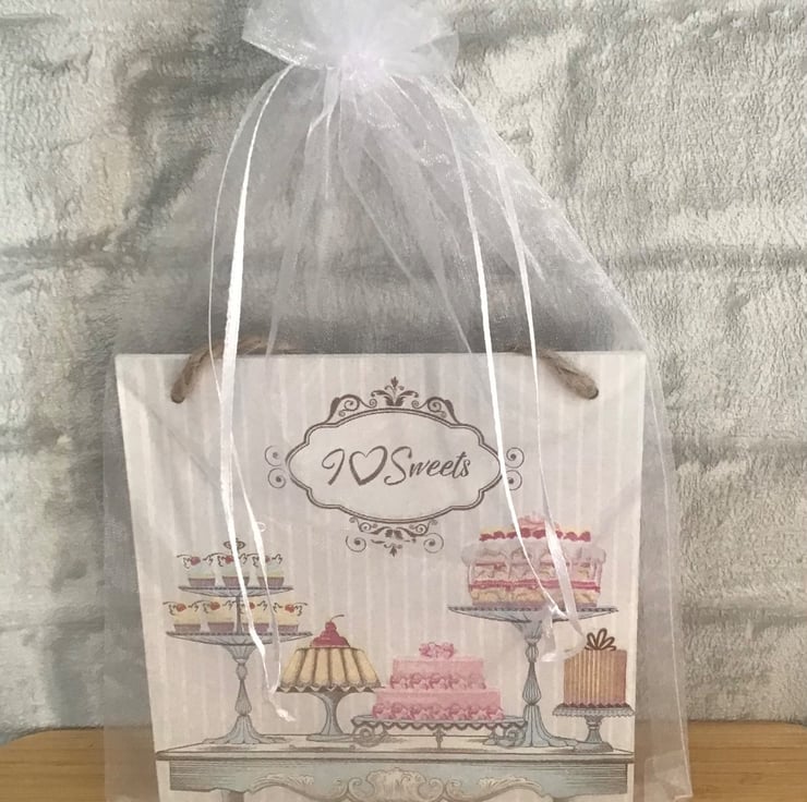 Cake stands wooden hanging wall plaque. - Folksy