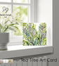 Tea Tree - Art Card - Square - Blank - Original Watercolour Design - Envelope - Image 9