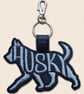 Husky Keyring - Embroidered Dog Word Art Bag Charm - Image 3