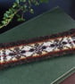Fair Isle Knitted Bookmark, 100% Shetland Wool - Image 2