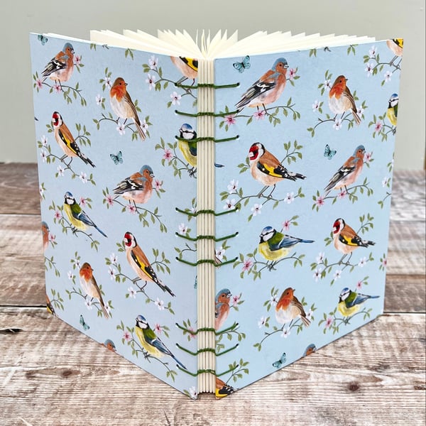 A5 Journal with Garden Birds