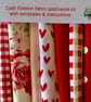 Cath Kitston Rosalie fabric patchwork kit with instructions. Makes five cushions - Image 4