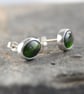Chrome diopside stud earrings - Image 3