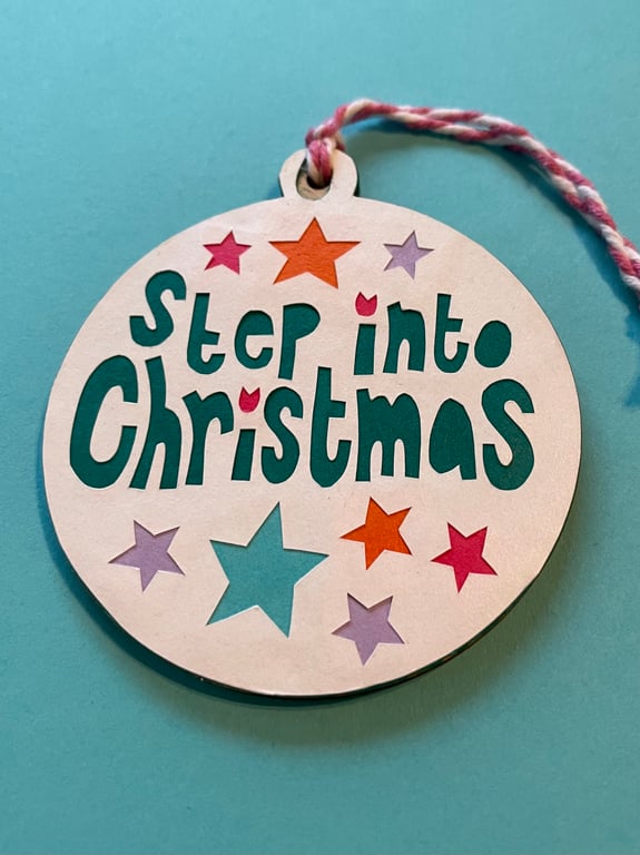 Step Into Christmas Papercut Christmas Decoration